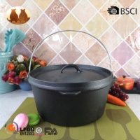 Fonte noire pour four néerlandais, ustensiles de cuisine en fonte