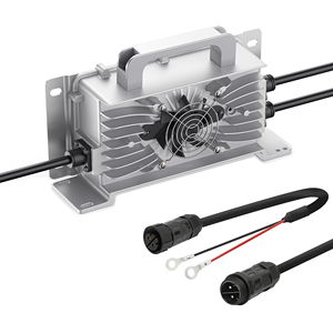 เครื่องชาร์จแบตเตอรี่ลิเธียมอัจฉริยะแบบเร็วสำหรับรถกอล์ฟ 24V30A 29.2V 29.4V 25A 30A แบตเตอรี่ลิเธียม 48v100ah 120ah รุ่น QA1250D Smart Battery - Product Image 5