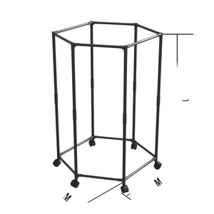 Hot-Selling Six-Sided Circular Metal Floor-Standing Rotating Clothes Rack Multifunctional Thickened <b>Coat</b> <b>Stand</b> Modern Bedroom - Product Image 1