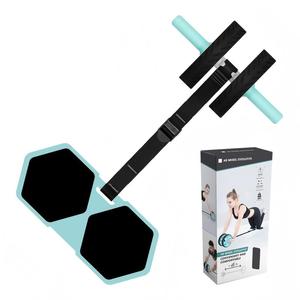 Rodillo Abdominal Profesional Micogo de Doble <span class=keywords><strong>Rueda</strong></span> con Banda de Resistencia Ajustable y Rodillera, <span class=keywords><strong>Rueda</strong></span> de Entrenamiento Abdominal con Rebote Automático - Product Image 2