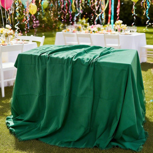 Tovaglia <span class=keywords><strong>in</strong></span> <span class=keywords><strong>Cotone</strong></span> Lavato Tinta Unita, Stile Nordico Vintage, Decorazione per Matrimoni all'Aperto, Tovaglia Rosa - Product Image 4