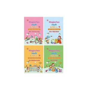 Libro Magico con Lettere per Bambini, Pratica di Scrittura a Mano in Tedesco, Disegno e Matematica, Quaderno di Esercizi per Bambini dai <span class=keywords><strong>3</strong></span> <span class=keywords><strong>Anni</strong></span> - Product Image 2