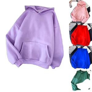 <span class=keywords><strong>Sweat</strong></span> à Capuche en Gros Nouveau Style Excellent Meilleur <span class=keywords><strong>Prix</strong></span> Violet Uni pour Femmes - Product Image 2