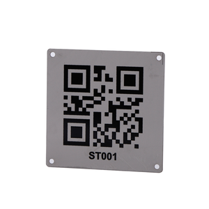 Placa de Identificación Personalizada Religiosa, Antigua o Moderna, Chapada en Níquel Negro, para Pared o Escritorio, con Logotipo, Código QR, Impresión Serigráfica, Forma Personalizada - Product Image 1