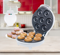 Machine à mini-beignets électrique OEM 7 pièces, cuisson double face, pour petit-déjeuner
