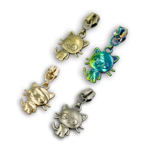 Prêts à être expédiés : Tirettes et têtes de fermeture éclair métalliques de haute qualité, sans nickel, à verrouillage automatique, pour 5 (unités) #   Fermeture éclair en nylon (alliage de zinc) - Product Image 6