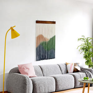 <span class=keywords><strong>Tapiz</strong></span> bohemio de macramé para pared, <span class=keywords><strong>tapiz</strong></span> de hilo para decoración de dormitorio y sala de estar, 50*80cm - Product Image 4