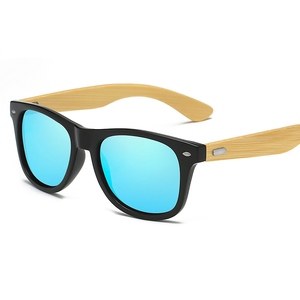 2024 lunettes de soleil rétro en <span class=keywords><strong>bois</strong></span> faites à la main pour hommes femmes carré bambou miroir lunettes de soleil - Product Image 6