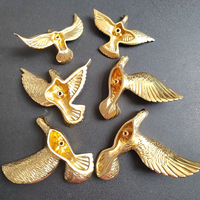 Poignée de meuble vintage en laiton massif en forme de colombe, bouton créatif en forme d'oiseau pour tiroir, armoire, placard, décoration de meubles
