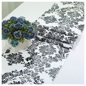 <span class=keywords><strong>Design</strong></span> di lusso Jacquard Runner stampato in poliestere lavorato a maglia per banchetti di nozze Home Hotel - Product Image 1