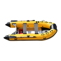 Bote de Rescate Inflable de PVC de 3.3m con Piso de Láminas de Aleación de Aluminio y Asientos Removibles