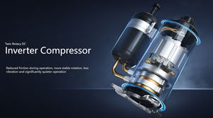 Unité de toit Hisense 2 tonnes, pompe à chaleur R32, climatiseur Inverter 17 SEER2, design compact, facile d'entretien - Product Image 4