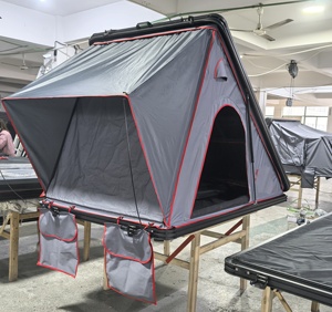 Pickup <span class=keywords><strong>Camper</strong></span> Rooftoptent Carcasa dura de aluminio Pop up Tienda en la azotea Tienda de techo 4 personas 4x4 Rooftent para coche Camping - Product Image 2
