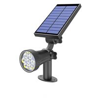 Projecteur solaire LED pour extérieur, lumière de paysage, applique murale, étanche IP65, réglable pour arbre, patio, cour, jardin, escalier