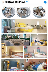 Cúpula Módulo circular Casa <span class=keywords><strong>prefabricada</strong></span> de burbujas Cúpula <span class=keywords><strong>prefabricada</strong></span> Cabaña Lodge Casa de bungaló - Product Image 2