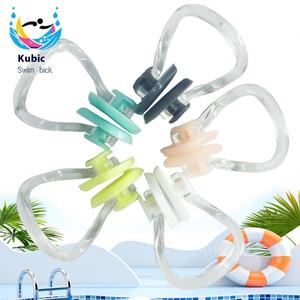 Dustproof and <b>Waterproof</b> Soft <b>Silicone</b> Earplug & Nose Clip Set Soundproof Universal Swimming Gear with Rope Conveniently Boxed - Product Image 3