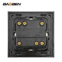 BAOBEN Interrupteur à bouton-poussoir en acier inoxydable brossé, prise de courant multifonctionnelle, convient à un usage domestique.