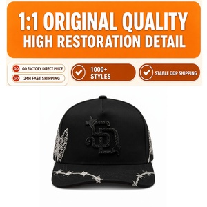 Hızlı Kargo Rude G5 Erkek Şapkaları Siyah Taşlı İşlemeli Beyzbol Şapkaları Yapılı Şapka Sombrero Gorras Mz Şapkalar - Product Image 1