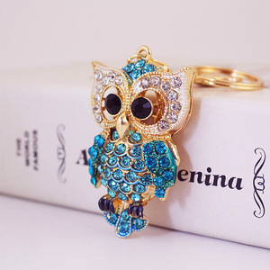 Dễ Thương <span class=keywords><strong>Owl</strong></span> Động Vật Pha Lê Rhinestone <span class=keywords><strong>Owl</strong></span> Hình Dạng Keychain Thiết Kế Mới Kim Loại Móc Chìa Khóa Cho Trang Trí Món Quà Cưới - Product Image 4