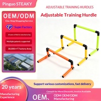 Ensemble d'obstacles pliables en PVC pour l'entraînement au football, avec coutures renforcées, pour enfants