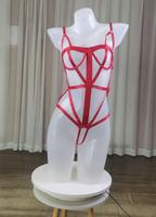 Ensemble de lingerie sexy une pièce pour femme avec soutien-gorge bikini en dentelle respirante, antibactérien, en soie/coton, sans armatures, avec logo à la taille