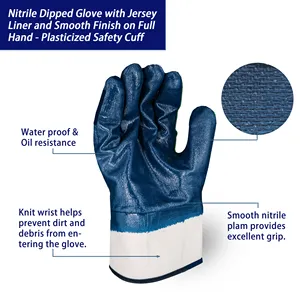 SKYEE Nitrile Cotton Knitted Abrasion Resistance Oil Resistance Gloves