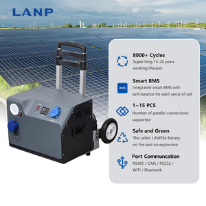 Station d'alimentation portable 8000 cycles 25.6V 51.2V 100Ah 2.56kWh 5.12kWh Pack de batterie de stockage d'énergie tout-en-un avec XPF-B Portable P - Product Image 3