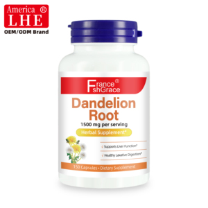 Complément de racine de pissenlit 1500 mg pour adultes, soutient la fonction hépatique et une digestion saine, capsules de racine de pissenlit - Product Image 1