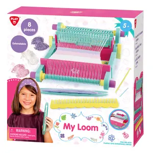 ماكينة التضليط Playgo MY LOOM للفتيات لعبة تعليمية لمهارات النسيج