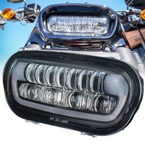 Nouveaux accessoires pour moto, kit de conversion de phare LED, phare avant IP67 étanche, 3 lentilles, compatible avec Fat <span class=keywords><strong>Bob</strong></span> 114 FXFBS - Product Image 1