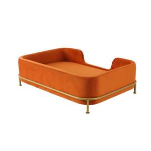 Moderne Luxe Hondenbedden Goud Metalen Decoratie Woonkamer Huisdier <span class=keywords><strong>Bed</strong></span> Afneembare Cover Pet Slaapbank - Product Image 6
