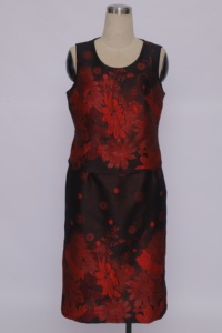 Robe d'église en tissu polyester très vendue, tissée, douce, en spandex, motif floral, élégante, taille plus, pour femmes - Product Image 4