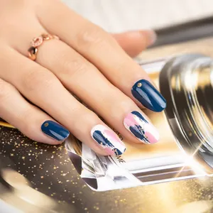 Fioritura di colore con metallic decorazione di disegno 20 strisce di 100% nail polish strisce nail art nail wraps