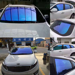 Film de teinte pour fenêtre de <span class=keywords><strong>voiture</strong></span> <span class=keywords><strong>autocollant</strong></span> thermique photochromique arc-en-ciel caméléon à prix d'usine, garantie 7 ans - Product Image 5