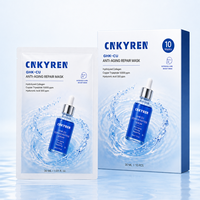 Masque facial hydratant GHK-Cu enveloppé d'essence de cuivre, masque en feuille hydratant au peptide de cuivre pour le soin de la peau du visage