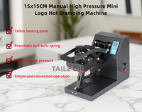 Presse à transfert thermique manuelle à plat 15*15cm, nouvelle, facile à utiliser, pour l'impression d'étiquettes sur t-shirts, vêtements et logos.