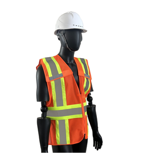 مناسب لأعمال البناء المرورية والصحية. متوافق مع معيار <span class=keywords><strong>ANSI</strong></span> الفئة 2 للسترات العاكسة للسلامة - Product Image 2
