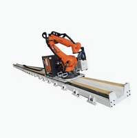 Tian Jiao Kuka 6 axes CNC routeur 3D Machine de gravure sur bois avec PLC et moteur Robot industriel pour les industries de la construction