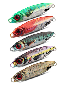 वेई 5 रंग 3 डी प्रिंटिंग जिगिंग lure 20g 30g 40g तट धातु मछली पकड़ने के लिए - Product Image 5