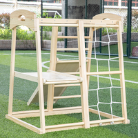 Set de Juego Montessori de Madera para Escalar, con Tienda de Campaña, Tobogán y Red de Escalada, Ecológico, Colorido, para Interiores y Exteriores, Gimnasio de Escalada Tipo Jungla
