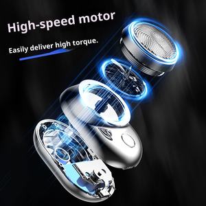 เครื่องโกนหนวดขนาดเล็กสำหรับใช้ในครัวเรือนมีดโกนแบบชาร์จไฟได้มีไฟแบบพกพาสำหรับเดินทางกันน้ำล้างได้ - Product Image 4