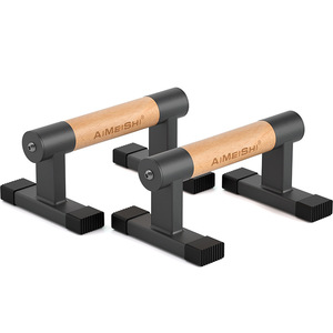 Entraînement de force Exercice de fitness Push up Gym Exercice Formation Paralettes en bois de hêtre massif Attelle sujette debout - Product Image 3