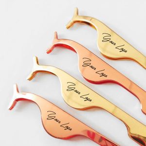 Pince à épiler volume en acier inoxydable pour extensions de cils, marque privée - Product Image 5