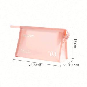 New Summer Pool PVC Waterproof Makeup Bag Jelly Colorful Wash Bag Travel <b>Toiletry</b> Cosmetic <b>Storage</b> Bag - Product Image 2