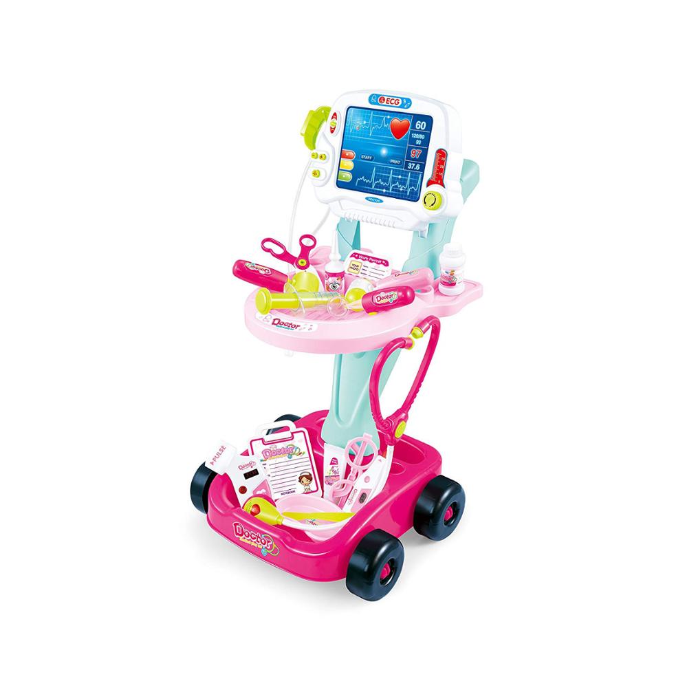 Докторский комплект, игрушка для ролевых игр, игрушка для медсестер, медицинский игровой набор, тележка для больницы, отличная обучающая игрушка для детей, девочек и мальчиков
