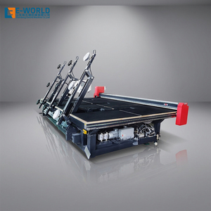 เครื่องตัดกระจกอัตโนมัติ CNC รุ่น 3726 ยี่ห้อ E-WORLD สำหรับการแปรรูปกระจกหน้าต่างและกระจกห้องอาบน้ำ อุปกรณ์อุตสาหกรรมที่มีความแม่นยำสูง - Product Image 1