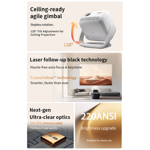 Proyektor LCD VIMGO N3 Pro Smart Pico 1080P dengan Auto-Fokus, Speaker Stereo Terintegrasi, dan WiFi untuk Home Theater - Product Image 4