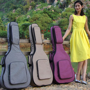 Vente en gros directe K8 haute qualité coton lin Folk <span class=keywords><strong>guitare</strong></span> sac à dos Extra épais 25mm pour orgue électronique broderie impression Logo - Product Image 2