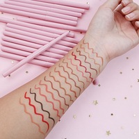 Pensil Bibir Cokelat Tua Nude Kustom Label Pribadi Vegan Bebas Kekejaman Mineral Tahan Air