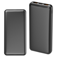 Batería Externa Portátil OEM con Logotipo Personalizado, Tipo C, 10000 mAh, 5V 2A, Blanca y Negra, para Teléfono Android